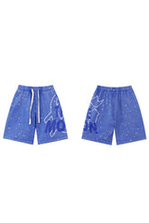 Raindrop blue shorts